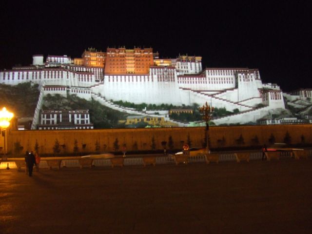 ポタラ宮殿夜景